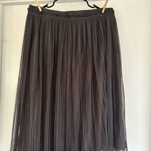 Banana Republic Dark Gray A-Line Skirt